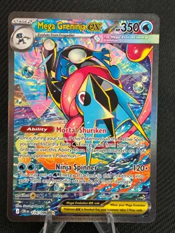 Pokemon TCG: Chaos Rising Mega Greninja EX SIR Holo 116/086 NM - PACK FRESH - Image 1