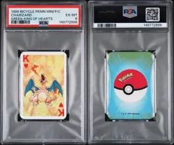 Charizard Pokemon Mini Playing Card Poker Bicycle Heart 1999 Nintendo WOTC PSA 6 - Image 3