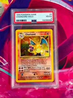 Charizard 4/102 Base Set English PSA Graded 4 Pokemon TCG - Image 1