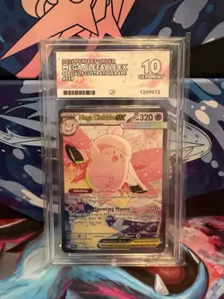 Pokemon TCG Mega Clefable EX 119/088 Perfect Order - Ace 10 - Perfect Subgrades - Image 1