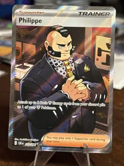 Pokemon TCG Phillipe 110/086 Chaos Rising Ultra Rare Full Art NM Pack Fresh - Image 1