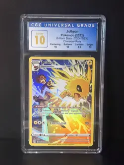 Blue Label Pristine 10 CGC Pokemon Jolteon TG04/TG30 Brilliant Stars - Image 1