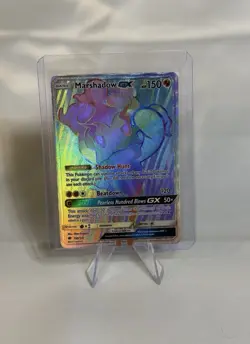 Pokemon Marshadow GX Full Art Rainbow Rare Holo 156/147 SM: Burning Shadows - Image 2