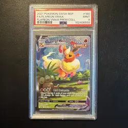 2021 Pokemon SWSH BSP Flareon VMAX Full Art #180 PSA 9🔥 - Image 1