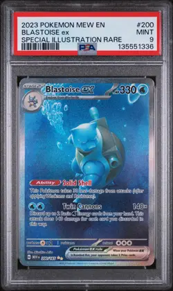 2023 Pokemon Mew En-151 Blastoise Ex #200 PSA 9 - Image 1