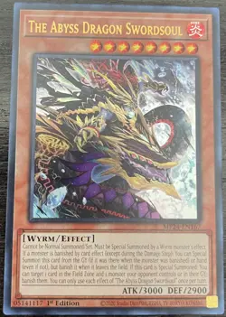 The Abyss Dragon Swordsoul 1st Edition Ultra Rare MP24-EN167 Yu-Gi-Oh! - Image 1