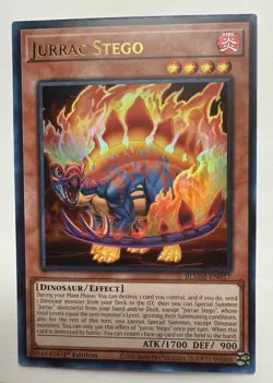 Yugioh! Jurrac Stego - BLMM-EN017 - Ultra Rare - 1st Edition - Image 1