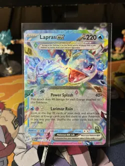 Lapras ex - 032/142 Double Rare Stellar Crown Pokemon TCG - Image 1