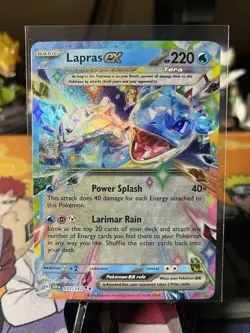 Lapras ex - 032/142 Double Rare Stellar Crown Pokemon TCG - Image 2