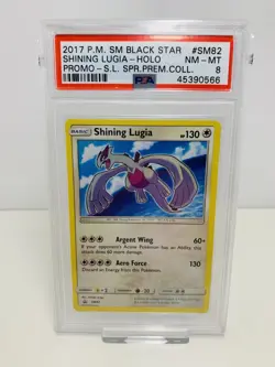 Pokemon Shining Lugia ☆ Sun & Moon ☆ PSA 8 ☆ Black Star SM82 ☆ - Image 1