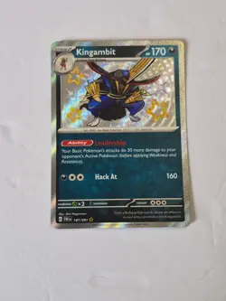 Kingambit 187/091 Shiny Rare Paldean Fates Pokemon Holo Near Mint - Image 1