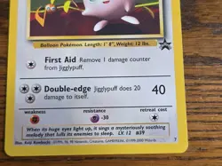 Pokemon Wotc Black Star Promo #7/53 JIGGLYPUFF never played - Image 3
