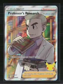 Pokemon 2021 Celebrations Professor's Research Professor Oak FA #24/25 - Image 1