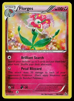 Pokemon Card Flashfire Florges 66/106 Rare - Image 1