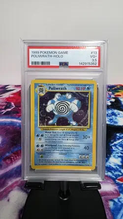 Poliwrath 013/102 Pokemon Base Set Holo PSA 3.5 - Image 1