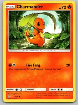 Charmander 1/70 Dragon Majesty Common Pokemon NM - Image 1
