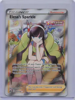 Elesa's Sparkle 147/159 Ultra Rare Crown Zenith Pokemon Holo Moderately Played - Image 1