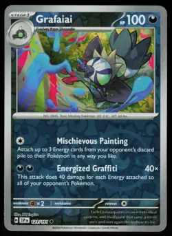 Grafaiai 121/191 Uncommon Surging Sparks Pokemon Reverse Holo Near Mint - Image 1
