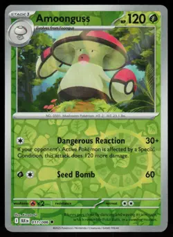 Amoonguss 011/086 Uncommon Black Bolt Pokemon Reverse Holo Near Mint - Image 1