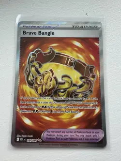Brave Bangle 104/084 Full Art Ultra Rare Pokemon Pitch Black ME05 NM English - Image 1