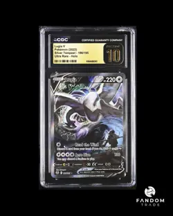 CGC 10 PRISTINE Lugia V Alt Art 186/195 Pokemon Silver Tempest Ultra Rare Holo - Image 1