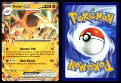 GOLEM EX 076/165 DOUBLE RARE 151 POKEMON LP - Image 3