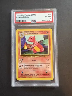 Chameleon, Pokemon Base Set (1999), PSA 6, 24/102 - Image 1
