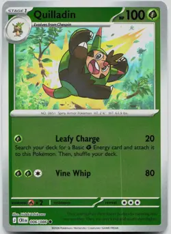 Quilladin 006/086 Common Chaos Rising Pokemon Reverse Holo Near Mint - Image 1
