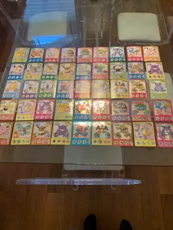 Pokemon 1998 Nagatanien Big Sticker Card COMPLETE Set Holo Pikachu Charizard NM - Image 1