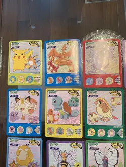 Pokemon 1998 Nagatanien Big Sticker Card COMPLETE Set Holo Pikachu Charizard NM - Image 3