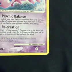 Mew 15/132 Secret Wonders 2007 Holo Rare Pokemon Card TCG MP - Image 4