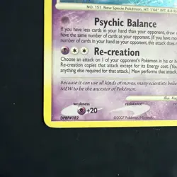 Mew 15/132 Secret Wonders 2007 Holo Rare Pokemon Card TCG MP - Image 5
