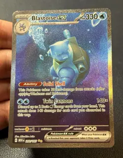 Pokemon Scarlet & Violet 151 Blastoise ex 200/165 Special Illustration Rare NM - Image 2
