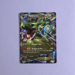 Pokemon TCG Rayquaza-EX XY Black Star Promos Holo Card XY73 MP Moderately Played - Image 1