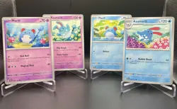8x Marill & Azumarill Lot - All 8 SV Era [Unique Art] C/U Pokemon Cards NM/M - Image 3