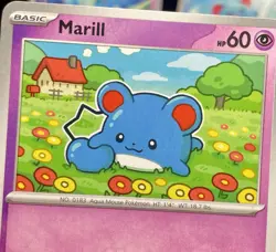8x Marill & Azumarill Lot - All 8 SV Era [Unique Art] C/U Pokemon Cards NM/M - Image 4