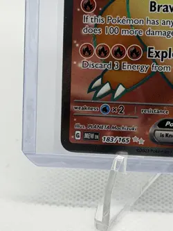 Charizard EX Holo Rare Pokemon TCG Card 183/165 Scarlet & Violet 151 NM - Image 3