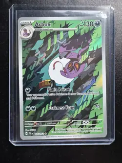 Pokemon TCG Arbok 176/162 Temporal Forces Illustration Rare Card NM Condition - Image 1