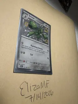 Pokemon TCG Scizor 191/091 Paldean Fates Shiny Rare Holo Card NM Condition - Image 2