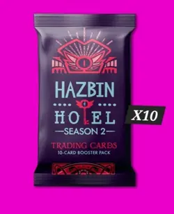 10 x Hazbin Hotel Season Two Trading Cards 1st Edition Booster Packs PRESALE - Image 1