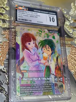 CGC 10 Gundam Card Game Garrod Ran & Tiffa Adill GD02-094 R+ Alt Art - Image 1