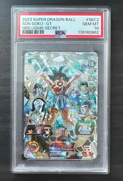 PSA 10 Son Goku Dragon Ball Secret Rare UGM6-SEC2 Dragon Ball Card - Image 1