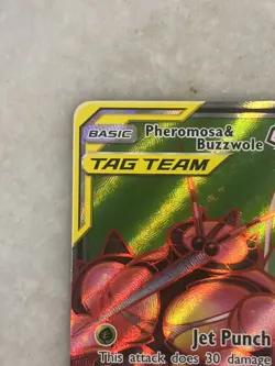 Pokemon TCG Pheromosa & Buzzwole GX 191/214 Unbroken Bonds FA Holo EN - Image 5