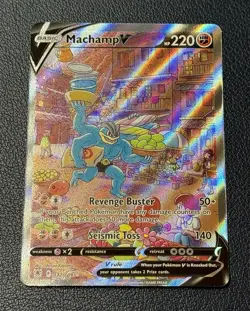 2022 Pokemon SWSH Astral Radiance Machamp V Alt Art 172/189 Mint Condition - Image 1