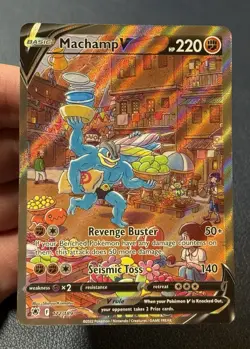 2022 Pokemon SWSH Astral Radiance Machamp V Alt Art 172/189 Mint Condition - Image 2