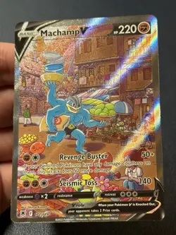 2022 Pokemon SWSH Astral Radiance Machamp V Alt Art 172/189 Mint Condition - Image 3