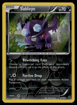 Sableye 44/98 Uncommon Ancient Origins Pokemon Reverse Holo Lightly Played - Image 1