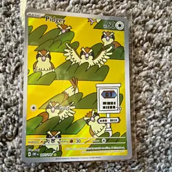 Pokemon TCG SV03 Obsidian Flames Pidgey IR Illustration Rare Holo #207/197 EN - Image 1