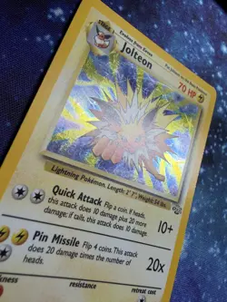 Pokemon TCG Jolteon 4/64 Jungle Holo Rare Unlimited Edition English - MP/HP - Image 2