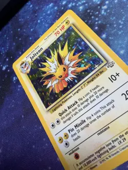 Pokemon TCG Jolteon 4/64 Jungle Holo Rare Unlimited Edition English - MP/HP - Image 3